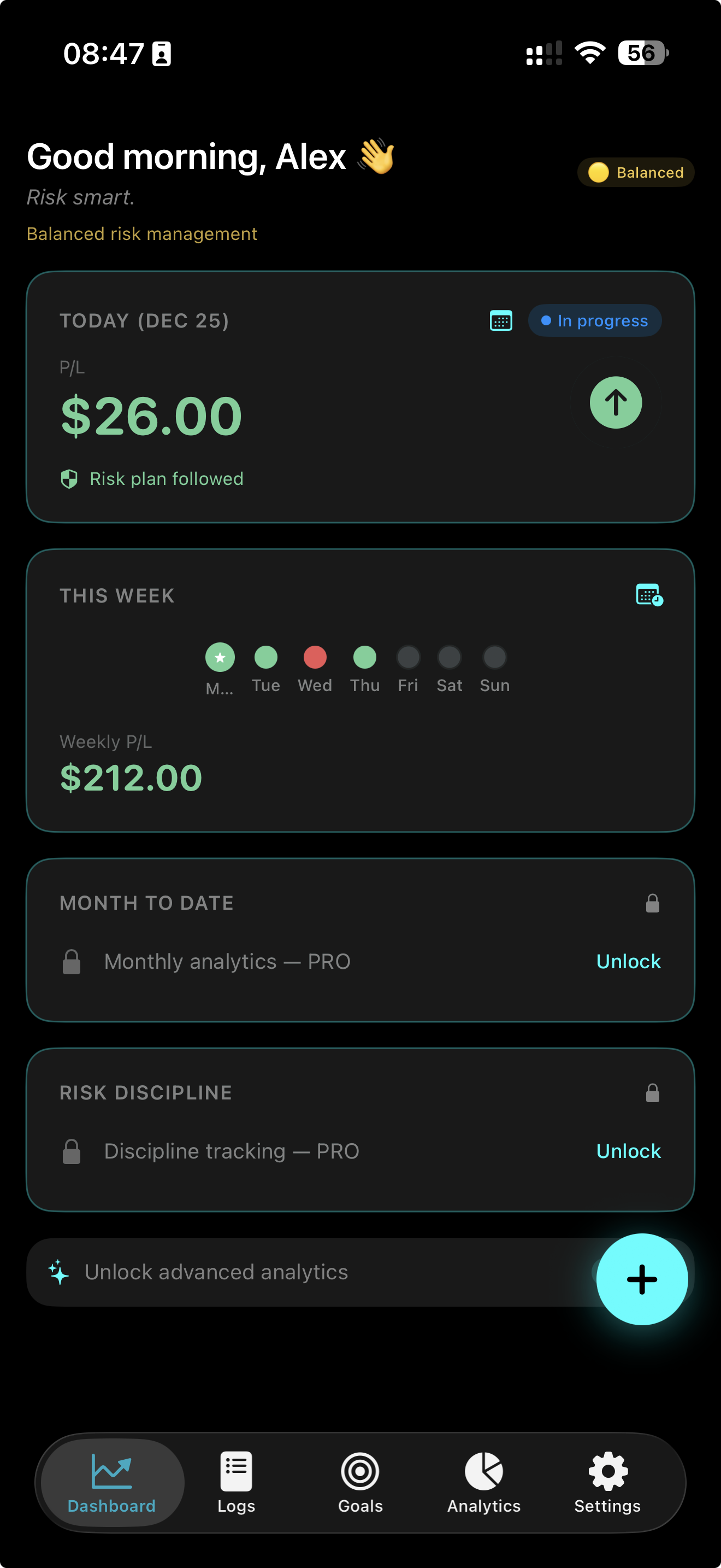 VeriPip App Dashboard